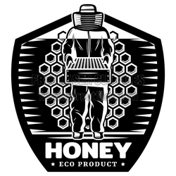Honey Bee Eco Product Logo Sign, Laser Ready Design