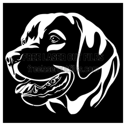 Labrador Dog Portrait Laser Cut Wall Decor, Ready to Cut