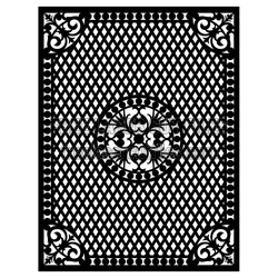 Ornamental Door Screen Panel Laser Cut Pattern
