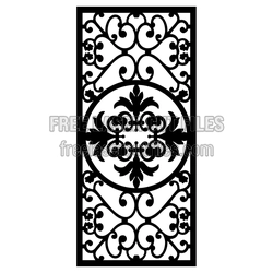 Ornamental Door Screen Panel Ready to Cut