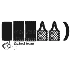 Teacher Gift Basket Laser Cut File, 3mm Ready to Cut