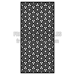 Decorative Floral Screen Panel Laser Cut Pattern