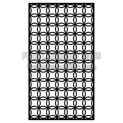Decorative Geometric Screen Panel Laser Cut File