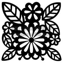 Floral Leaves Tree Pattern Laser Cut File for DIY Decor