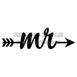 Mr. Arrow Sign Laser Cut SVG for DIY Decor