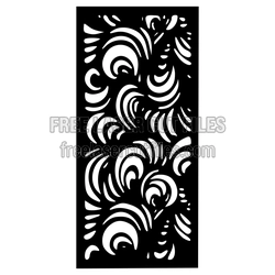 Ornamental Door Panel Screen Pattern, Laser Ready Free Download