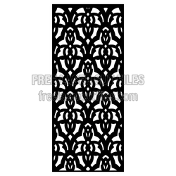 Ornamental Laser Cut Privacy Screen Panel Ready to Cut
