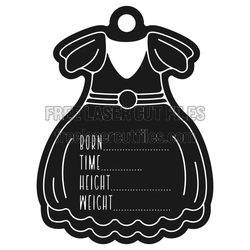 Baby Birth Announcement Sign Laser Cut File, Ready to Cut