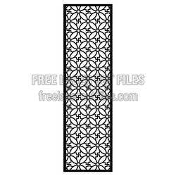 Decorative Lattice Screen Panel Laser Cut Template
