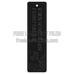 Inspirational Floral Bookmark Laser Cut File, Ready to Cut