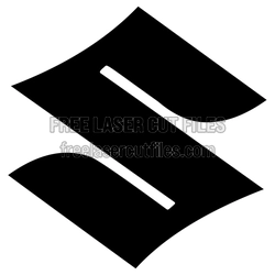 Suzuki Logo Vector Template for Laser Cutting
