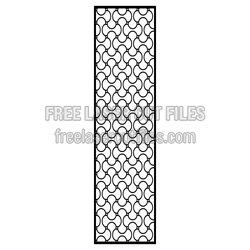 Decorative Door Screen Pattern Ready to Cut for CNC