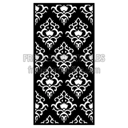 Ornamental Door Screen Panel Pattern for Laser Cutting