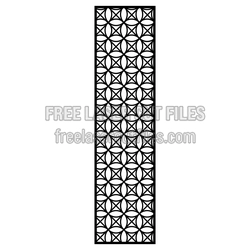 Ornamental Lattice Screen Panel Laser Cut Design