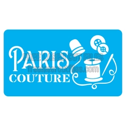 Paris Couture Sewing Stencil Design for Laser Cutting