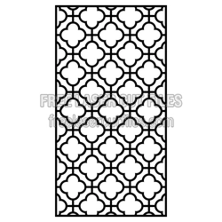 Moroccan Lattice Door Screen Pattern, Laser Ready Cut File