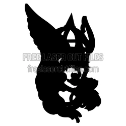 Valkyrie Portrait Pagan Laser Cut Design Ready to Cut