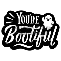 You're Bootiful Halloween Sign, Ready to Cut DIY Decor