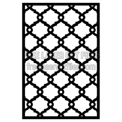 Decorative Geometric Door Panel Laser Cut Pattern