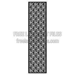 Decorative Geometric Panel Pattern for Laser Cutting