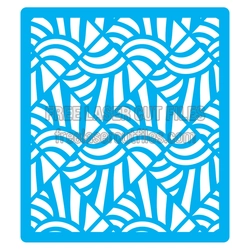 Geometric Wave Stencil Design for Laser Cutting