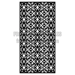 Ornamental Door Panel Pattern Laser Cut File
