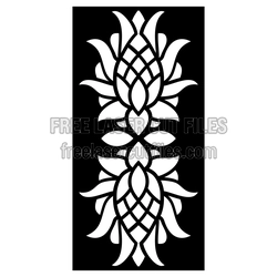 Ornamental Floral Screen Panel Ready to Cut