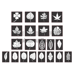 Assorted Leaf Silhouette Bundle for Laser Cutting