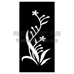 Decorative Floral Screen Pattern, Laser Ready Cut File