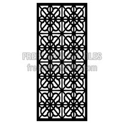 Decorative Laser Cut Screen Panel Pattern, Ready to Cut