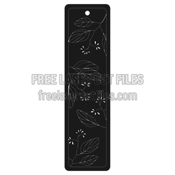 Leaf Pattern Bookmark Laser Cut File, Ready to Cut