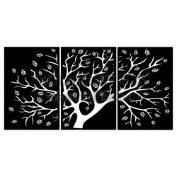 Three-Panel Tree Branch Laser Cut Decor Template