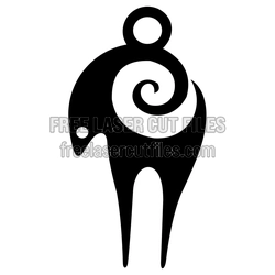 Aries Zodiac Ornament Laser Cut File, Ready to Cut