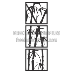 Bamboo Panel Wall Art Laser Cut File Set