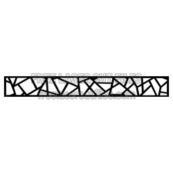 Geometric Decorative Screen Panel Ready to Cut