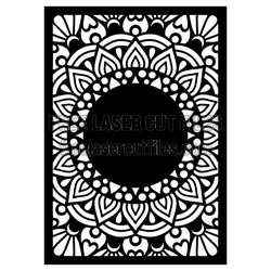 Layered Mandala Panel Design, Ready to Cut Laser File