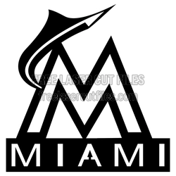 Miami Logo Sign Laser Cut Template, Ready to Cut