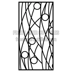 Modern Decorative Screen Panel Laser Cut File