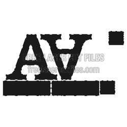 3D Letter A Laser Cut File, Ready to Cut Display Piece