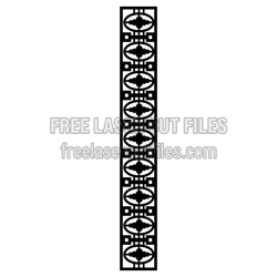 Decorative Door Screen Pattern for Laser Cutting
