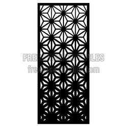 Decorative Laser-Cut Door Panel Pattern, Ready to Cut