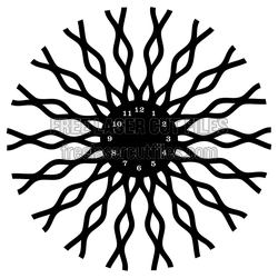 Tree Branch Wall Clock Design, Laser Ready Download