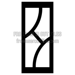 Decorative Door Panel Pattern Ready to Cut Laser File