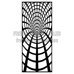 Decorative Geometric Lattice Screen Panel for Laser Cutting