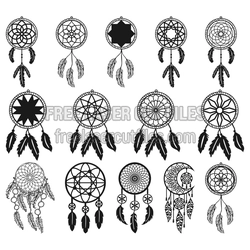 Dream Catcher Laser Cut File Bundle, Ready to Cut Decor