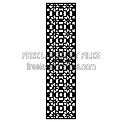 Floral Decorative Panel Laser Cut Pattern, Ready to Cut
