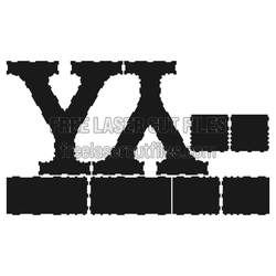 3D Letter Y Laser Cut File, Ready to Assemble
