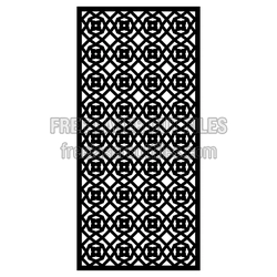 Decorative Laser-Cut Door Panel Pattern, Ready to Cut