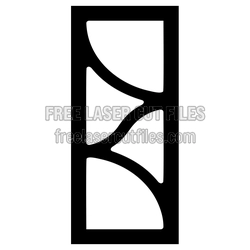 Decorative Screen Door Panel Laser Cut File