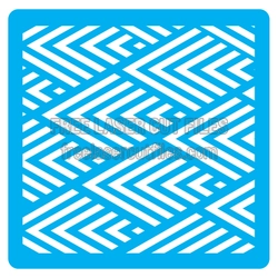 Geometric Chevron Pattern Panel Laser Cut File